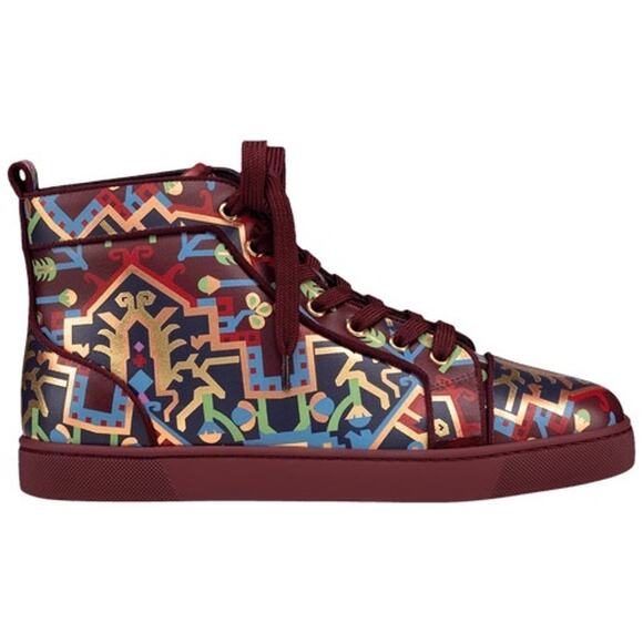 Christian Louboutin x Yaz Bukey Louis Orlato Persian Rugs Flat High-Tops 39 NEW - Picture 1 of 14